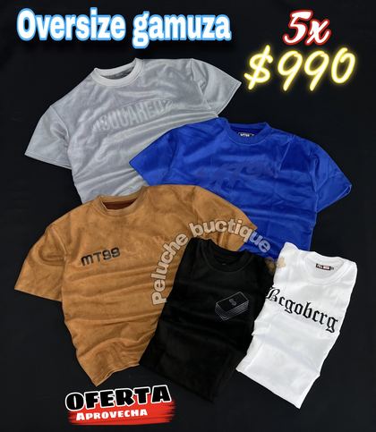 Oversize gamuza — Camisetas Oversize
